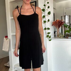 Vintage State of Claude Montana Unique Black Dress 1990s LBD 90s Size 44 / 10